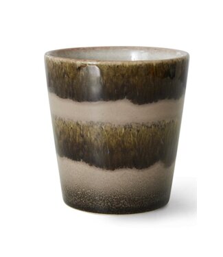 HKliving Mok 70s ceramics: coffee mugs, fern