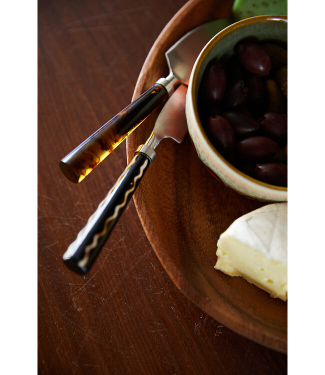HKLIVING Bestek cheese knives havana (set of 3)