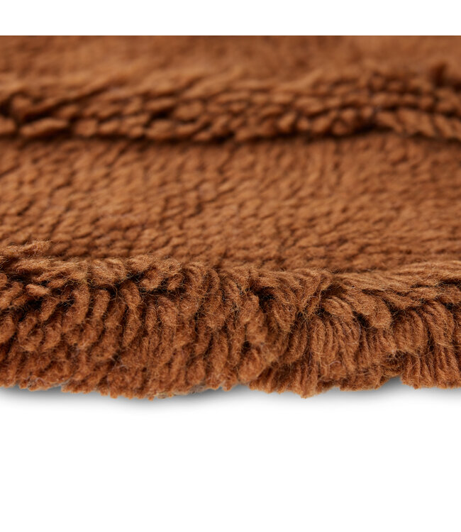 HKLIVING Vloerkleed Round woolen rug mahogany (ø150cm)