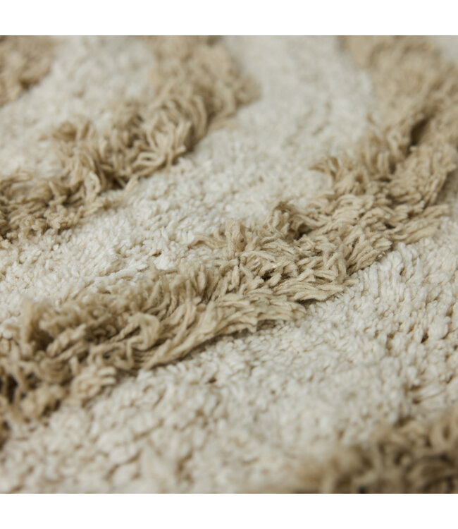 HKLIVING Badmat Round bath mat cream (ø120cm)