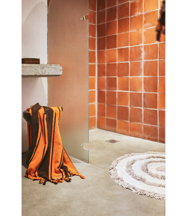 HKLIVING Badmat Round bath mat cream (ø120cm)