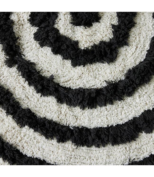 HKLIVING Badmat Round bath mat monochrome (ø120cm)