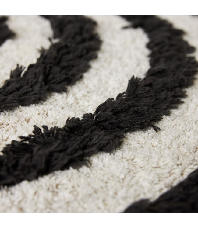 HKLIVING Badmat Round bath mat monochrome (ø120cm)