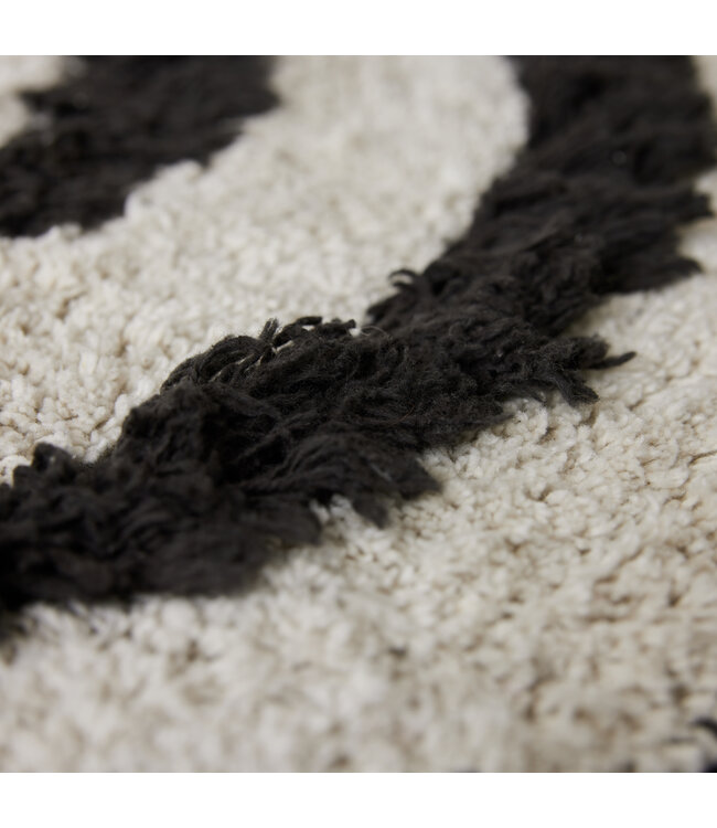 HKLIVING Badmat Round bath mat monochrome (ø80cm)