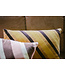 HKliving Kussen Striped velvet cushion Honey (50x30cm)