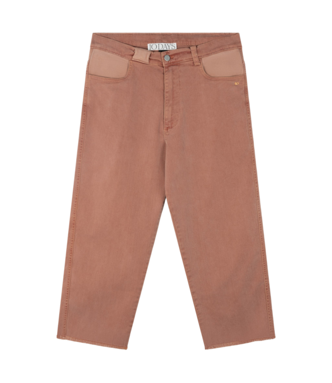 10DAYS Broek easy twill pants saddle brown