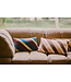 HKliving Kussen Striped velvet cushion Rose (60x35cm)