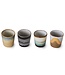 HKliving Eierdopjes 70s ceramics: egg cups, granite (set of 4)