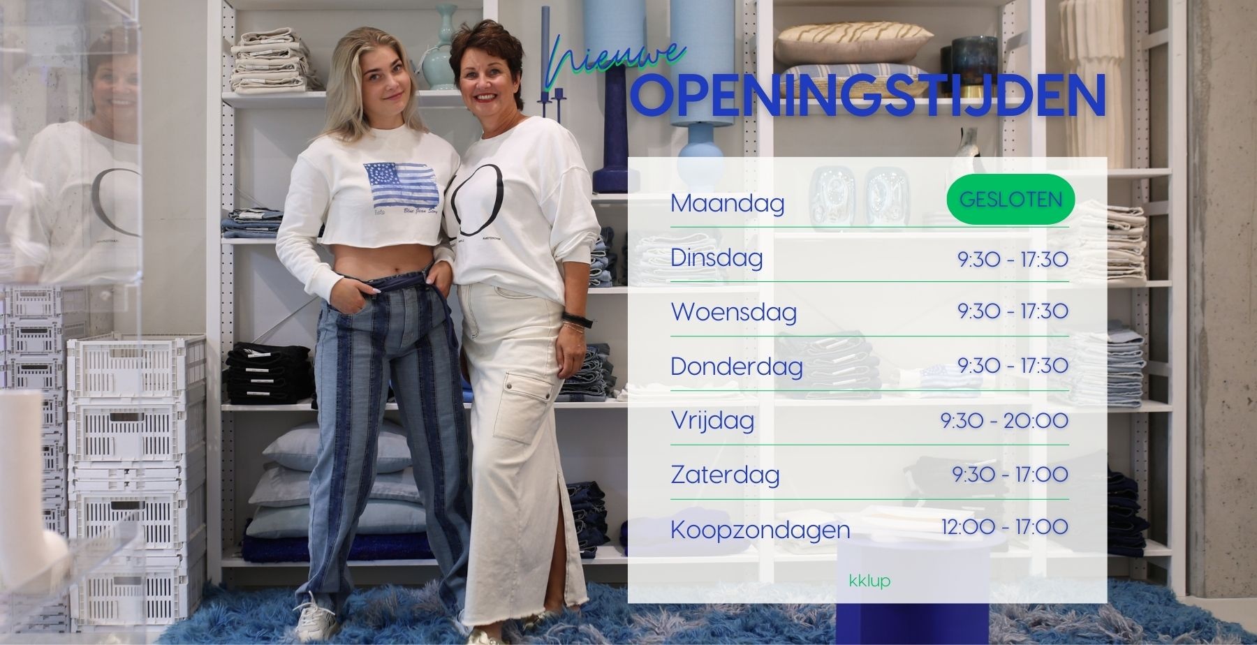 Nieuwe openingstijden 