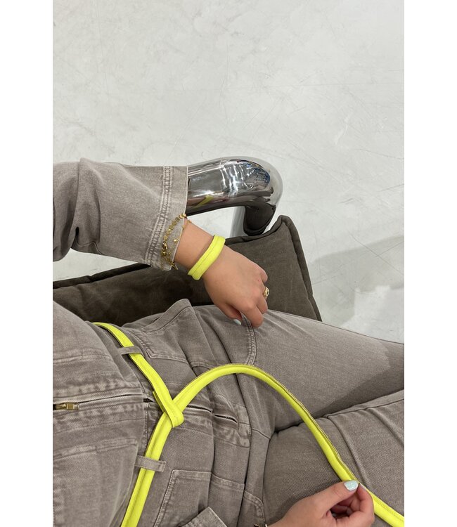 Slingher Haarclip Armband geel