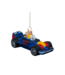 Vondels Ornament glass blue racing car H5cm