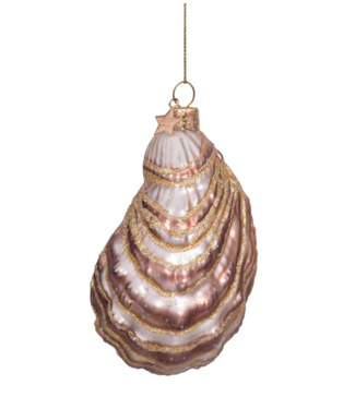 Vondels Ornament glass ecru oyster H10cm