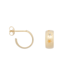 Anna+Nina Oorbel Single Visionary Ring Earring Silver Goldplated