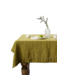 Kklup Home Selection Tafelkleed linen tablecloth moss green 140x140cm