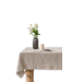 Kklup Home Selection Tafelkleed Linen Tales Natural Linen Tablecloth with Fringes 140x140cm