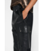 10DAYS Broek leather look cargo jogger black