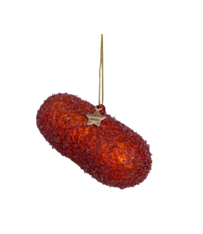 Vondels Ornament glass Dutch kroket H10cm w/box