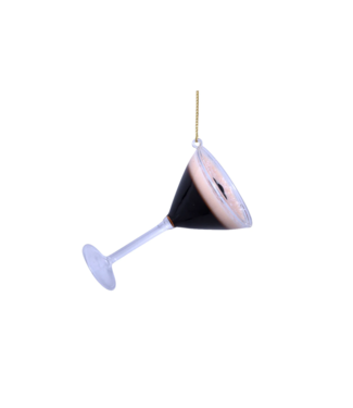Vondels Ornament glass brown espresso martini H9cm