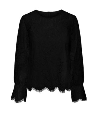 Y.A.S Top Yasperla ls lace top s NOOS black