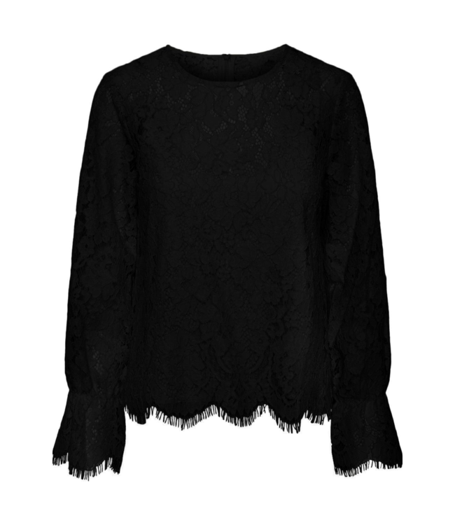 Y.A.S Top Yasperla ls lace top s NOOS black