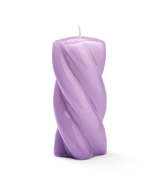 Anna+Nina Kaars Blunt twisted candle long lilac