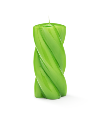 Anna+Nina Kaars Blunt twisted candle long moss green