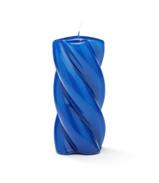 Anna+Nina Kaars Blunt twisted candle long blue