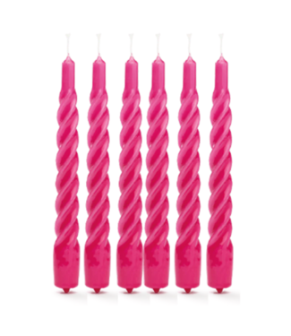 Anna+Nina Kaars Twisted candle bright set of 6