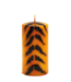 Anna+Nina Kaars Big Tiger Stripe Pillar Candle