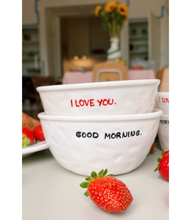 Anna+Nina Kom I Love You Bowl  White essential