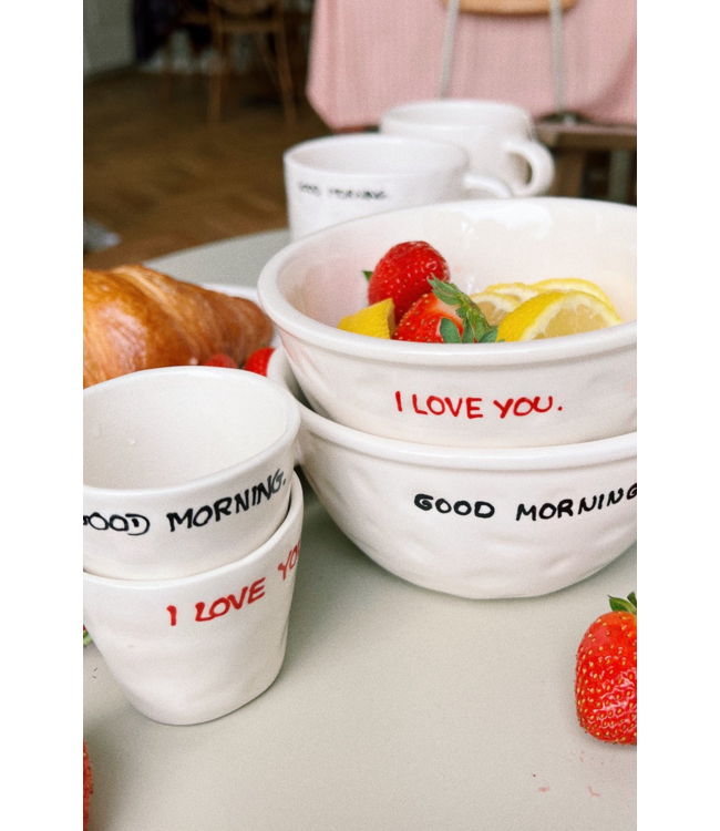 Anna+Nina Kom Good Morning Bowl White essential