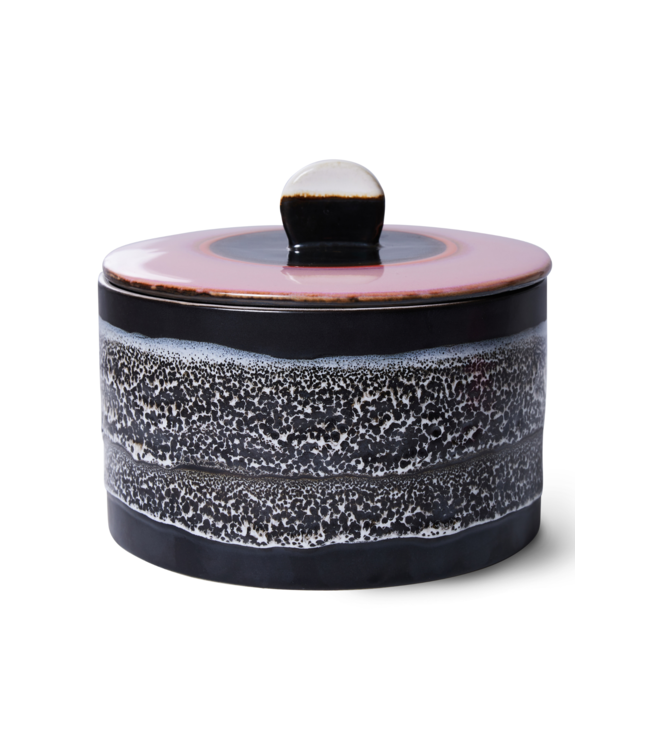HKLIVING Koektrommel 70s ceramics cookie jar disco