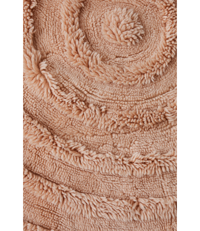 HKLIVING Vloerkleed Round woolen rug soft pink (ø150cm)