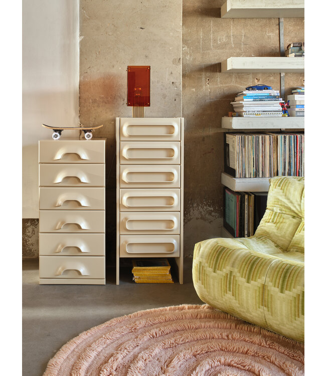 HKLIVING Vloerkleed Round woolen rug soft pink (ø150cm)