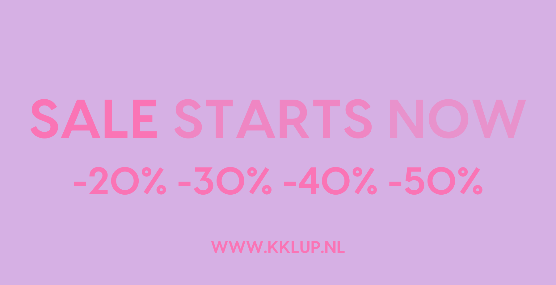 Fashion SALE starts now!