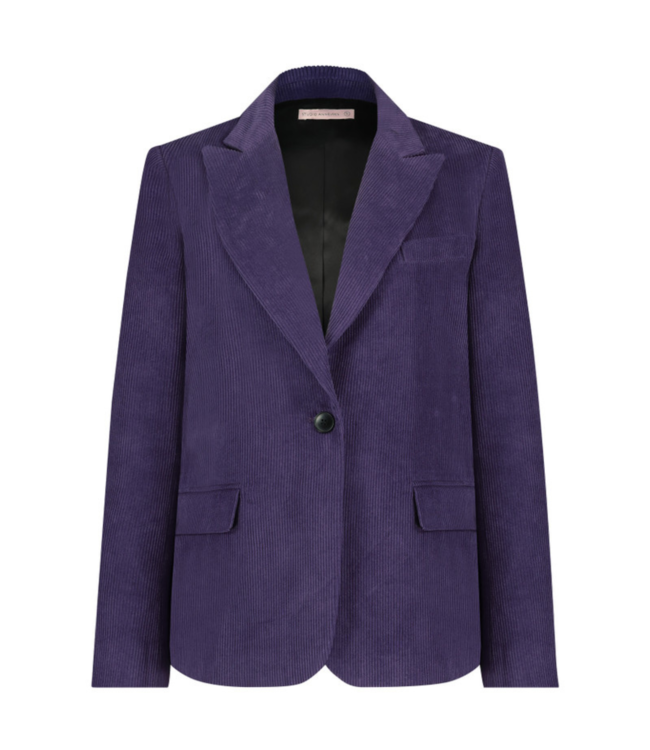 Studio Anneloes Blazer Manou corduroy blazer deep purple