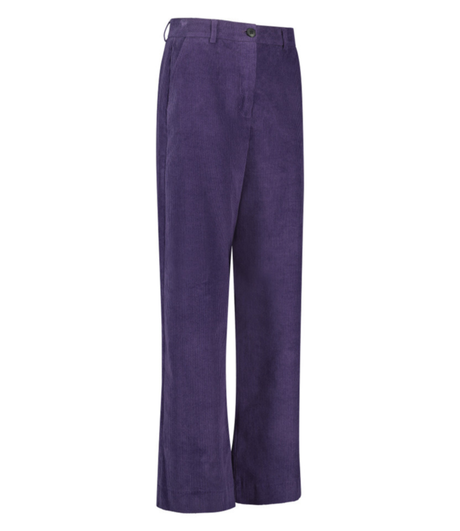 Studio Anneloes Broek Libby corduroy trousers deep purple