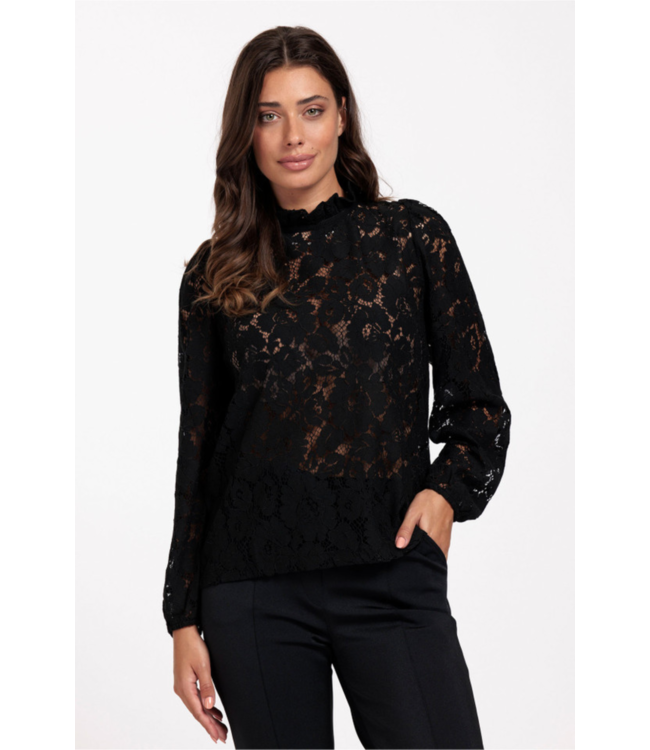 Studio Anneloes Top Lavina lace top black