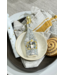 Vondels Ornament glass silver/gold champagne bottle