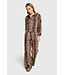 Alix The Label Broek ladies woven leopard velvet pants animal