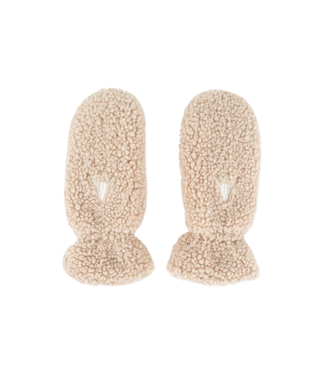 Alix The Label Handschoenen ladies woven faux fur mittens naturel