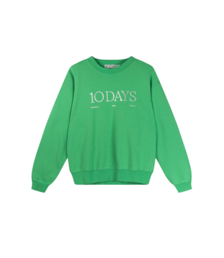 10DAYS Trui logo sweater apple green