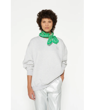 10DAYS Trui statement sweater white grey melee