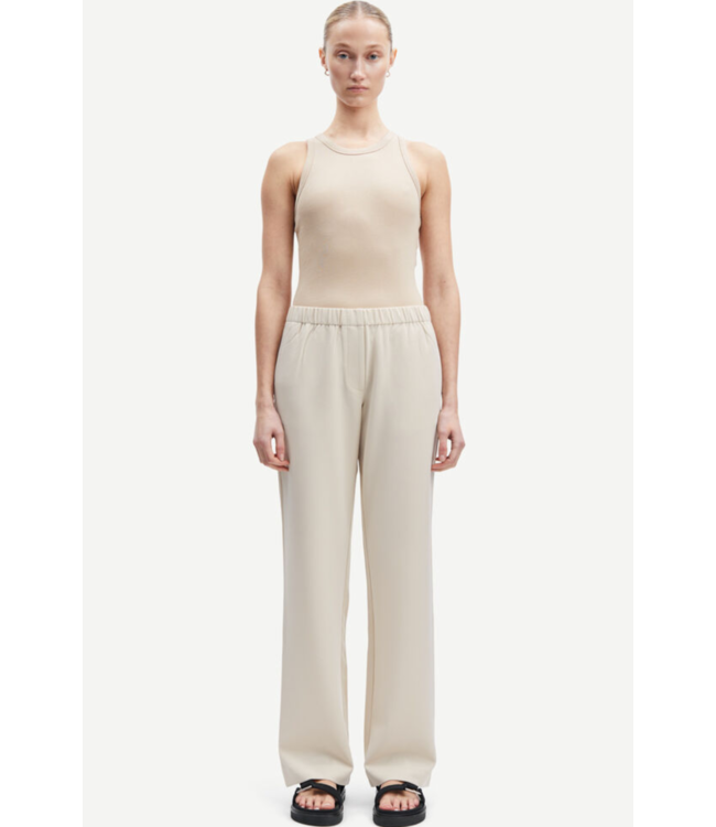 Samsøe Samsøe Hoys straight pants quicksand BASICS