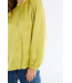 Studio Anneloes Blouse Birdie LS satin blouse lime