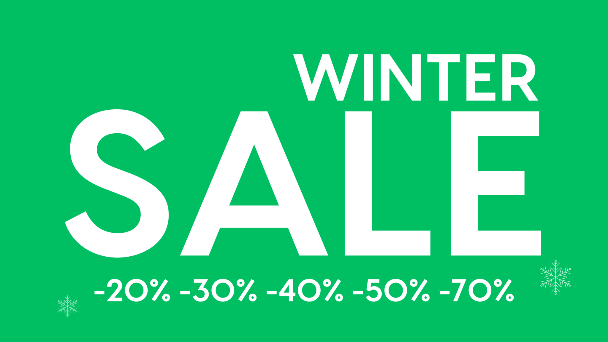 DE WINTERSALE IS BEGONNEN!