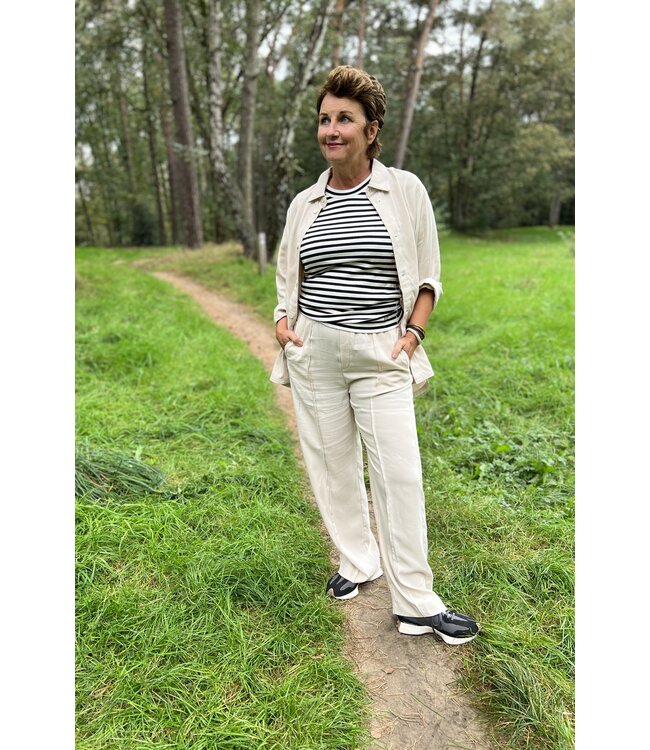 Inwear Top DagnaIW Striped T-Shirt Black , Whisper NOOS