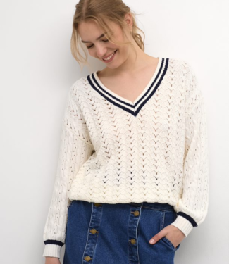 Cream Trui CRPreps knit pullover summer sand