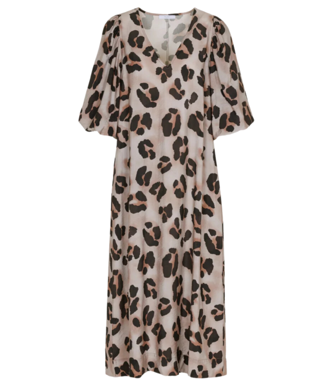 BY-BAR Jurk juta cheetah dress cheetas print