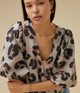 BY-BAR Blouse juta cheetah blouse cheetas print